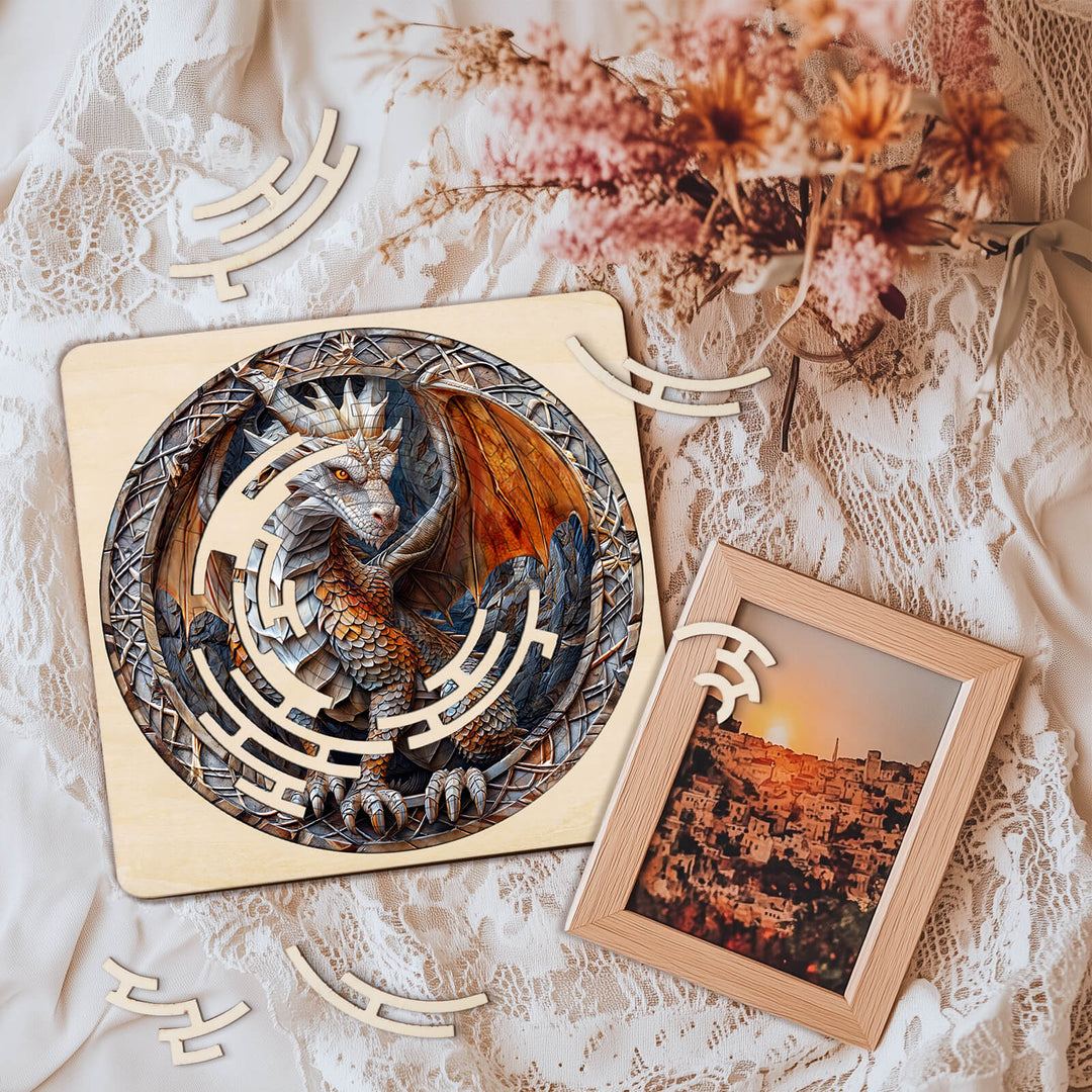 Maze Puzzle featuring a Mighty Dragon, enhancing focus and mental skills through engaging gameplay.