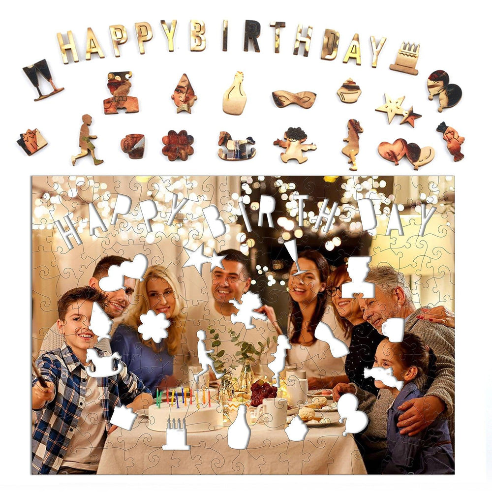 Personalized Photo Birthday Happy Friendship Time Puzzles - Woodbests