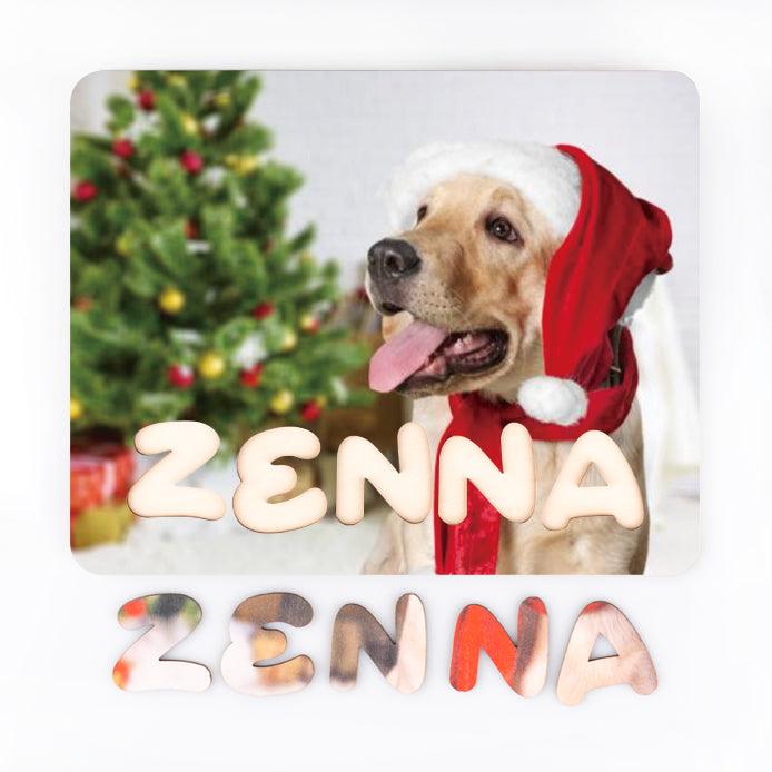 Personalized Family Photo & Name Jigsaw Puzzle - Woodbests