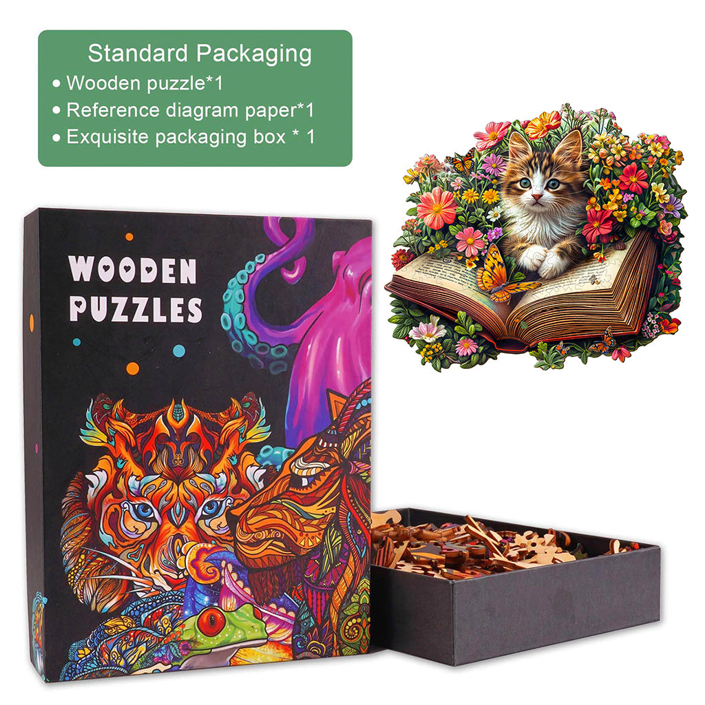 Meow Stories Wooden Jigsaw Puzzle