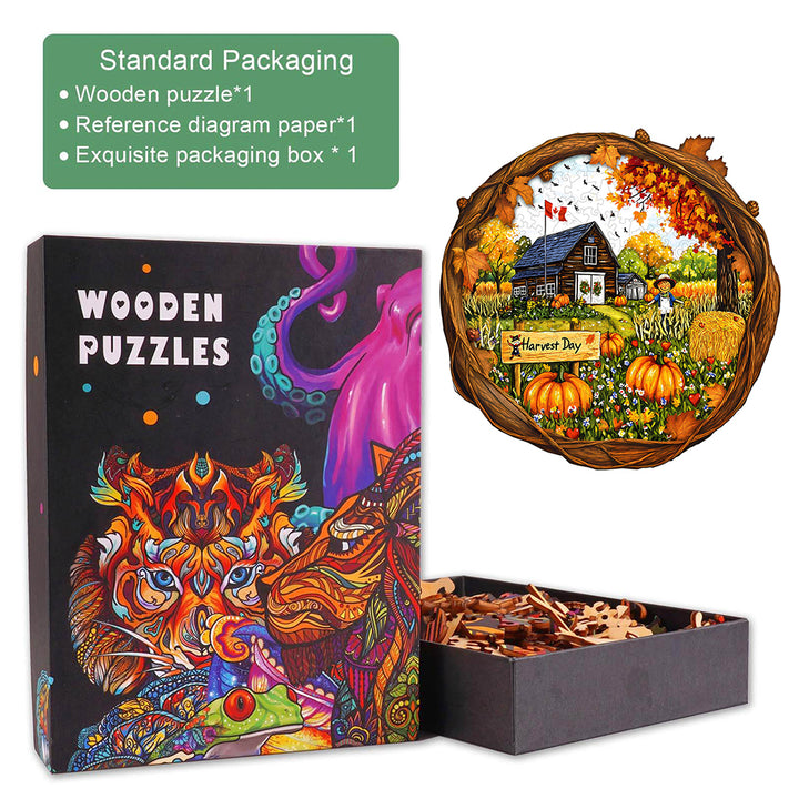 Harvest Day Wooden Jigsaw Puzzle