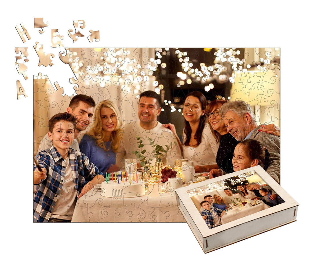 Personalized Photo Birthday Happy Friendship Time Puzzles - Woodbests