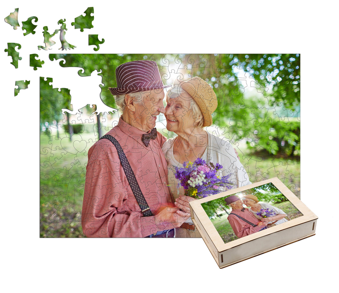 Eternal Love Personalized Photo Wooden Puzzles - Woodbests