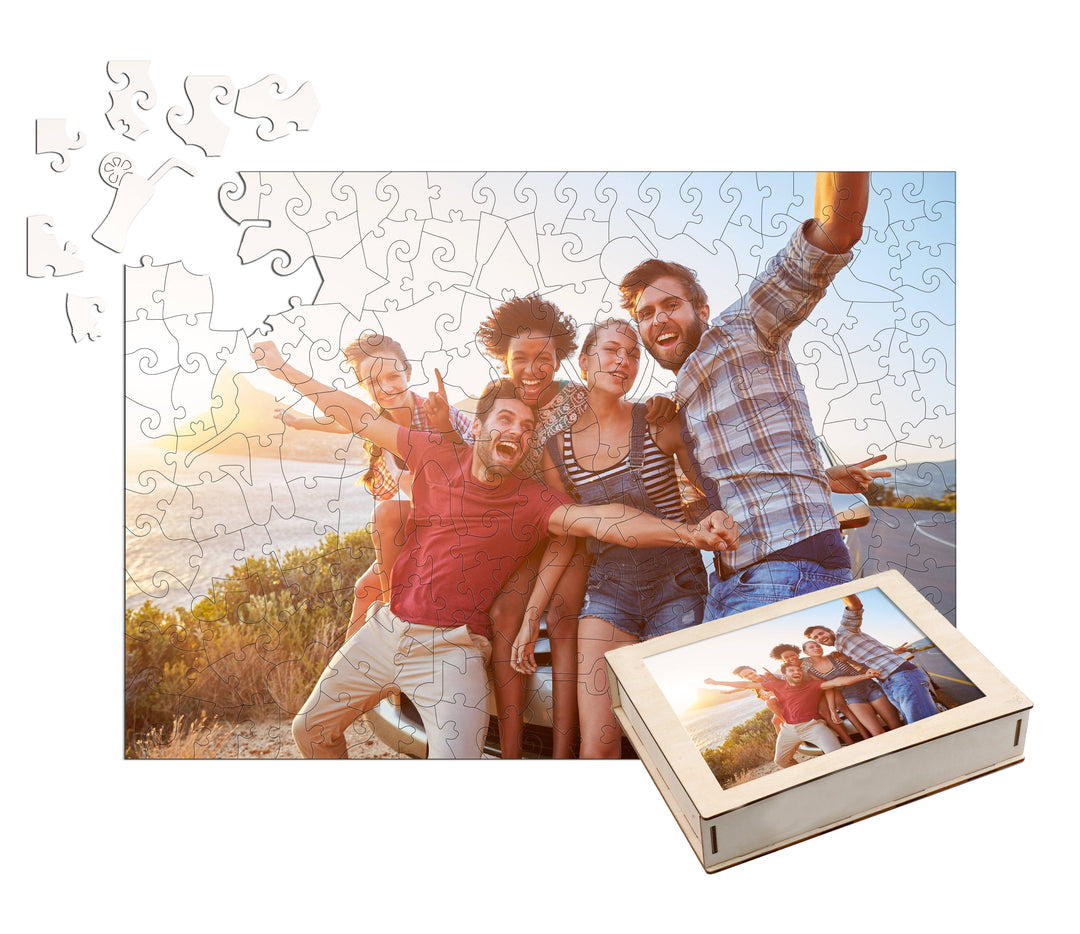 Personalized Friendship Photo Wooden Puzzle - Woodbests
