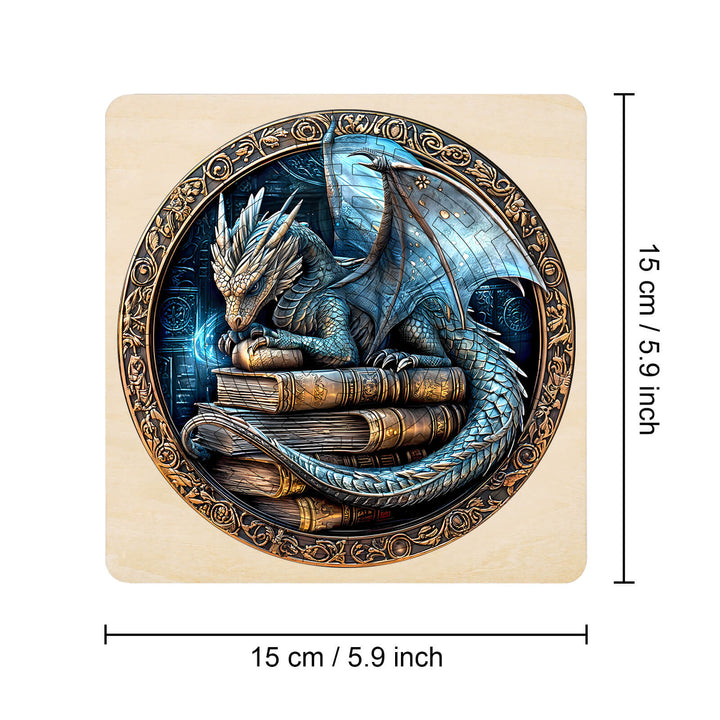 Maze Puzzles¡ªAncient protector featuring a dragon on books, ideal for enhancing focus and cognitive skills.