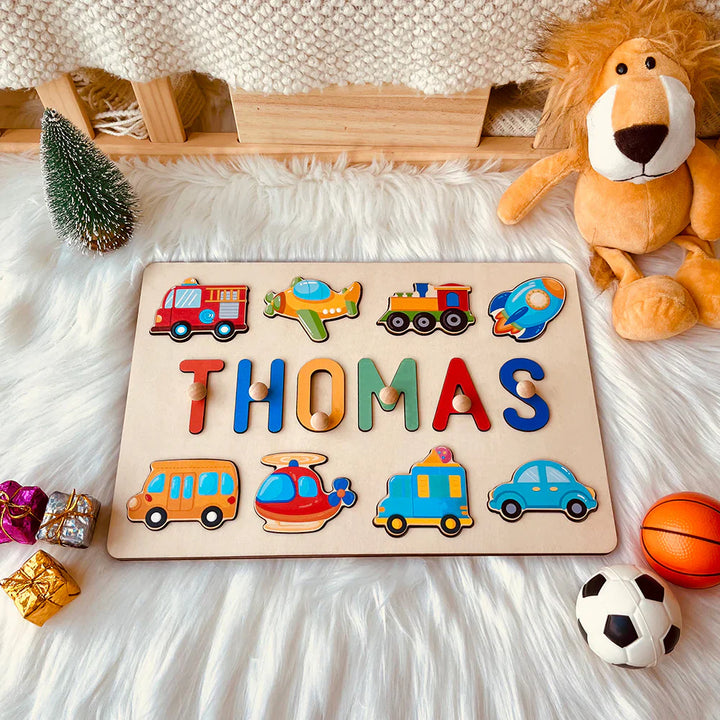 Personalized Wooden Baby Name Puzzle - By Woodbests