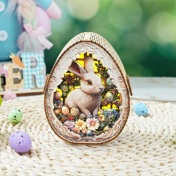 Easter Egg Messenger Kit - 3D Wooden Puzzle Night Light