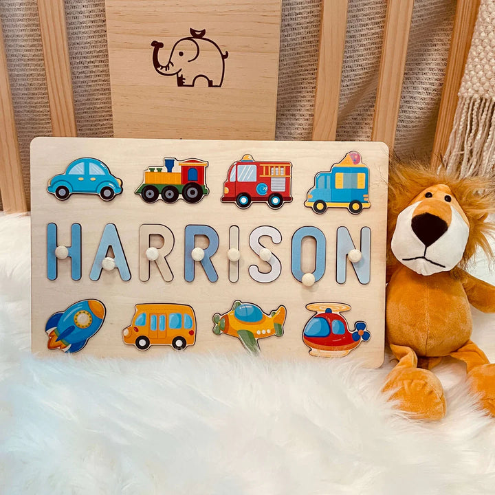Personalized Wooden Baby Name Puzzle - By Woodbests
