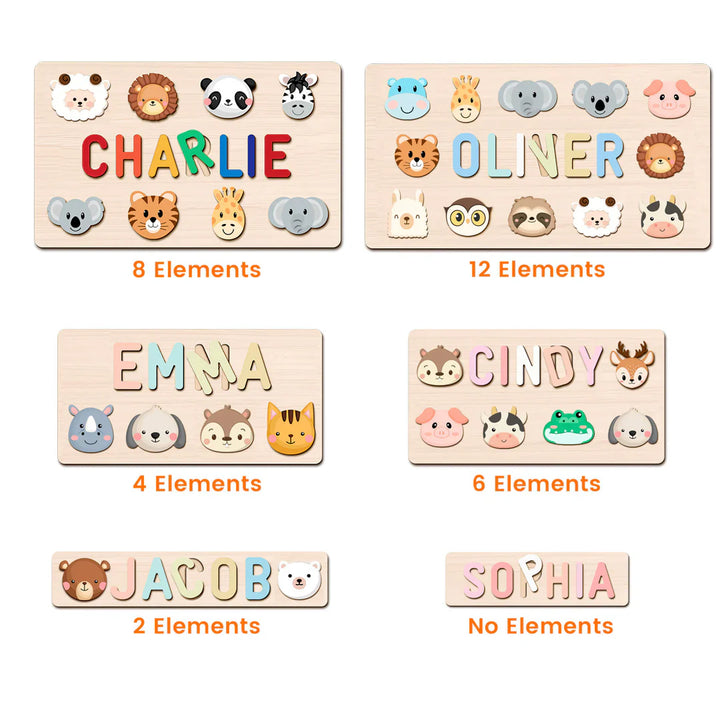 Personalized Wooden Baby Name Puzzle - By Woodbests