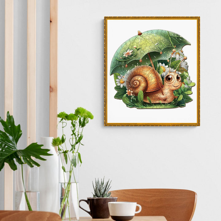 Leisurely Snail Wooden Jigsaw Puzzle