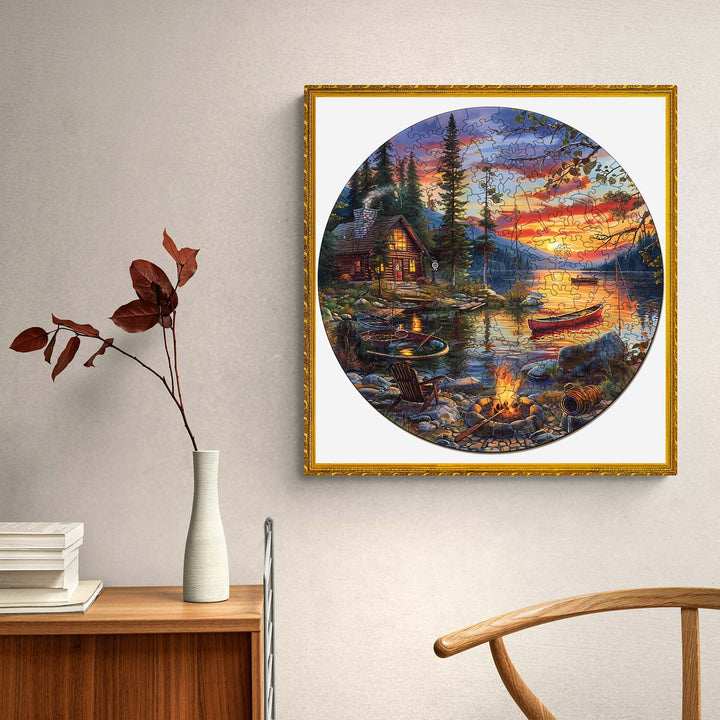 Canoe Lake-2 Wooden Jigsaw Puzzle - By Woodbests