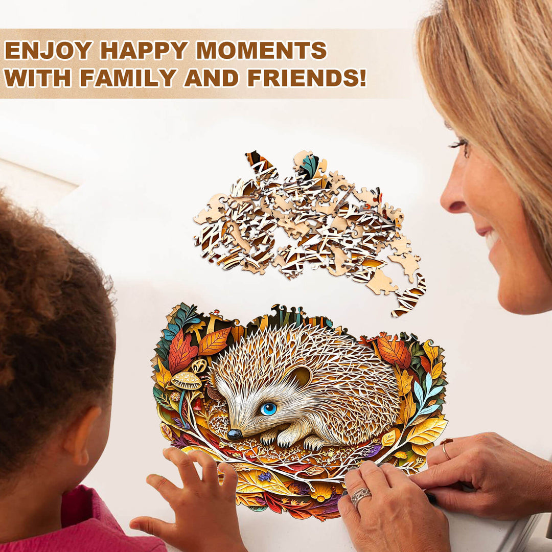 Forest Dreamers- Hedgehog Wooden Jigsaw Puzzle