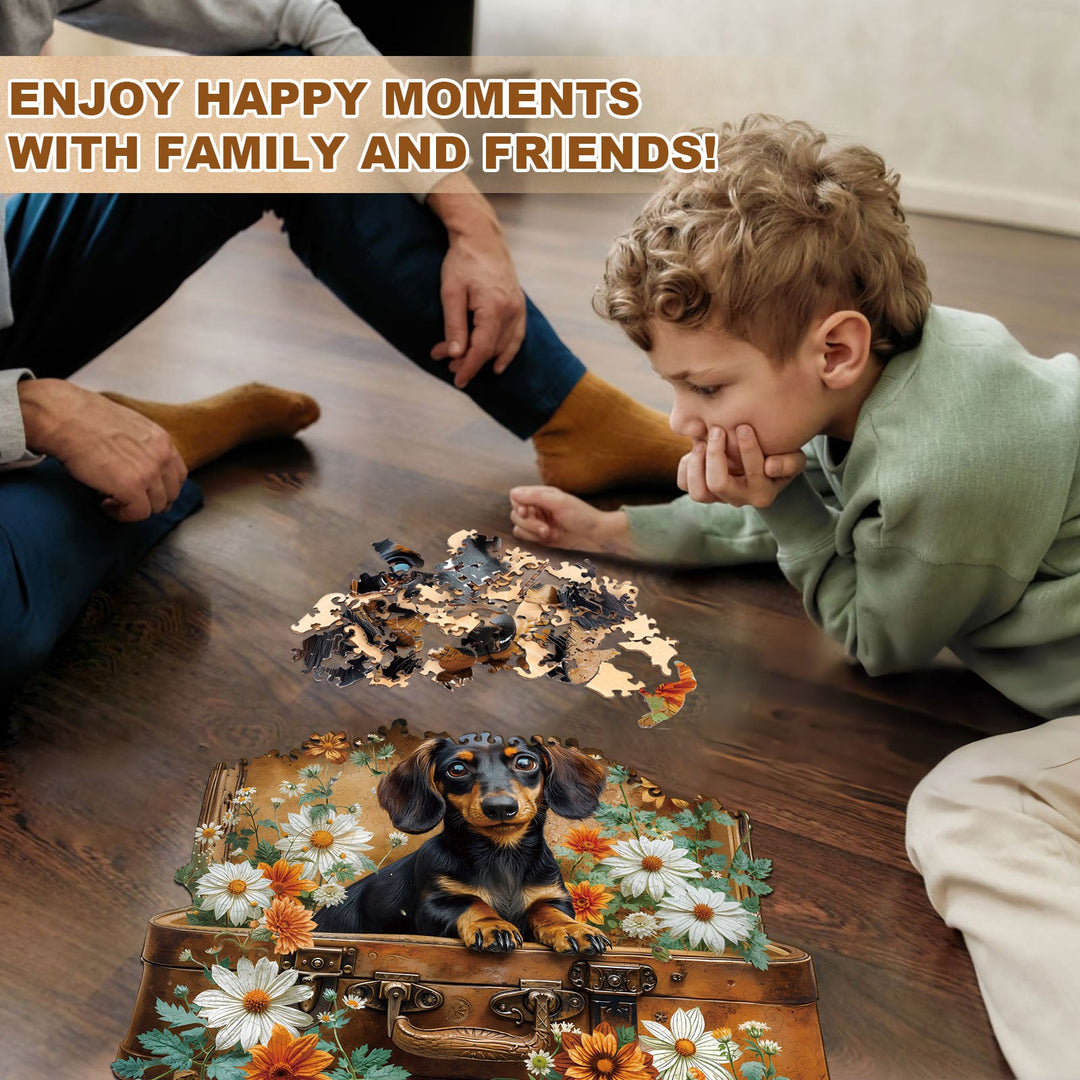 Puppy's Adventure Wooden Jigsaw Puzzle
