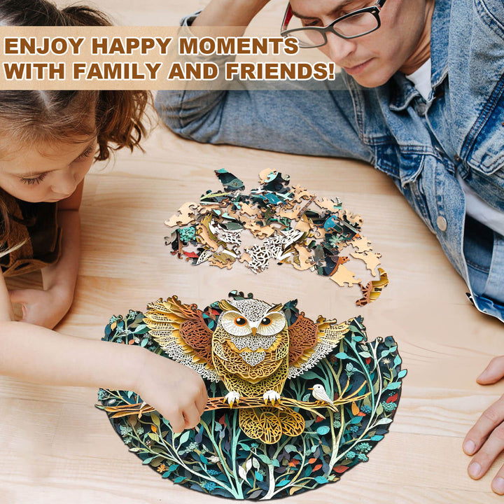 Forest Dreamers-Owl Wooden Jigsaw Puzzle