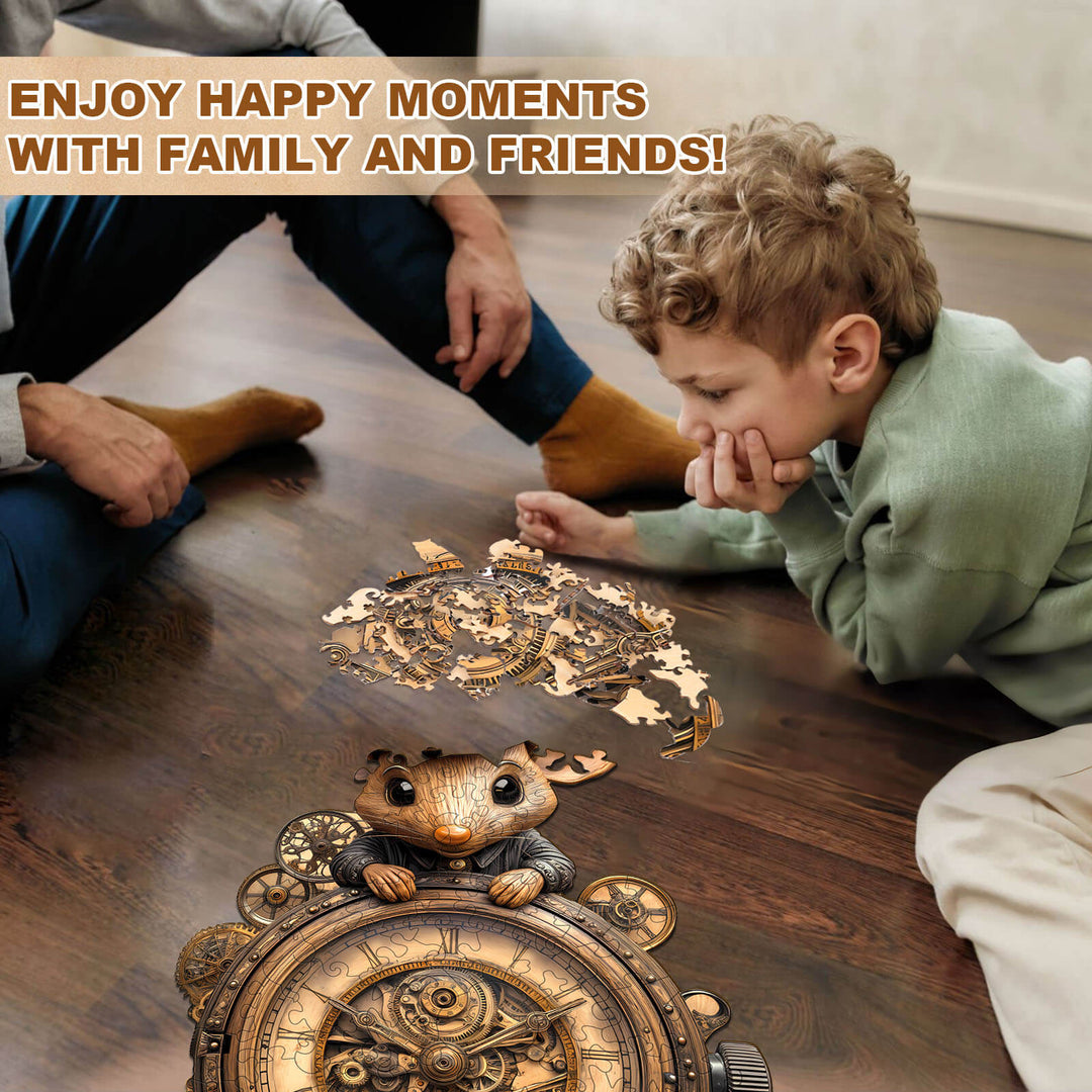 Mechanical mouse Wooden Jigsaw Puzzle