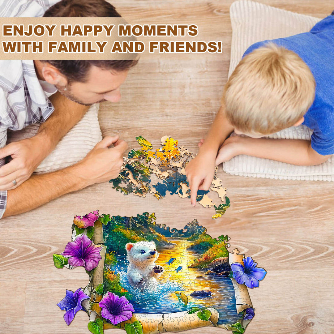 Forest Bear Wooden Jigsaw Puzzle