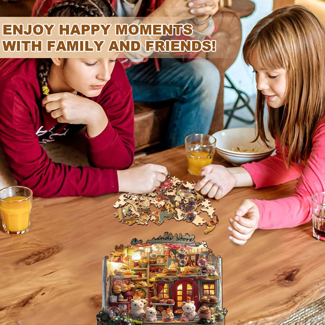 Pet Friends'Store Wooden Jigsaw Puzzle