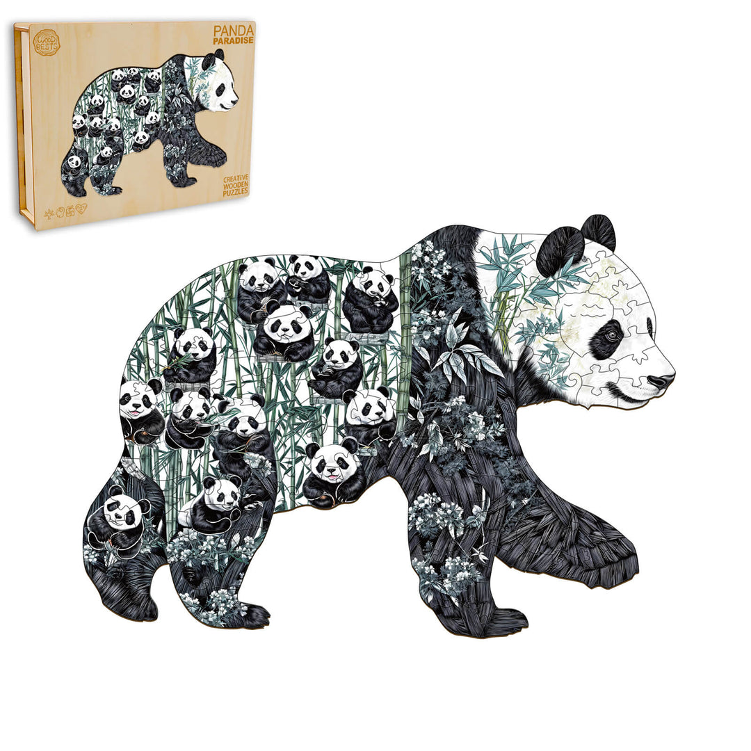 Panda Paradise Wooden Jigsaw Puzzle