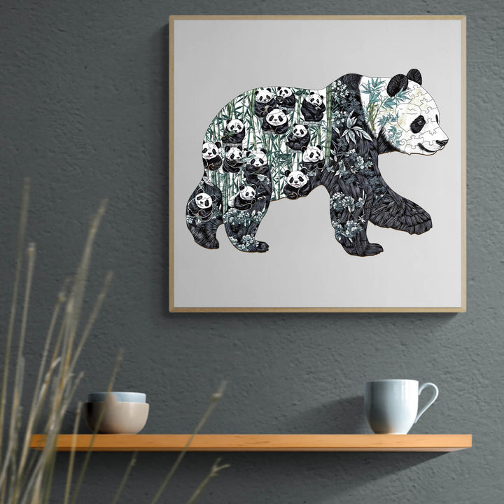Panda Paradise Wooden Jigsaw Puzzle