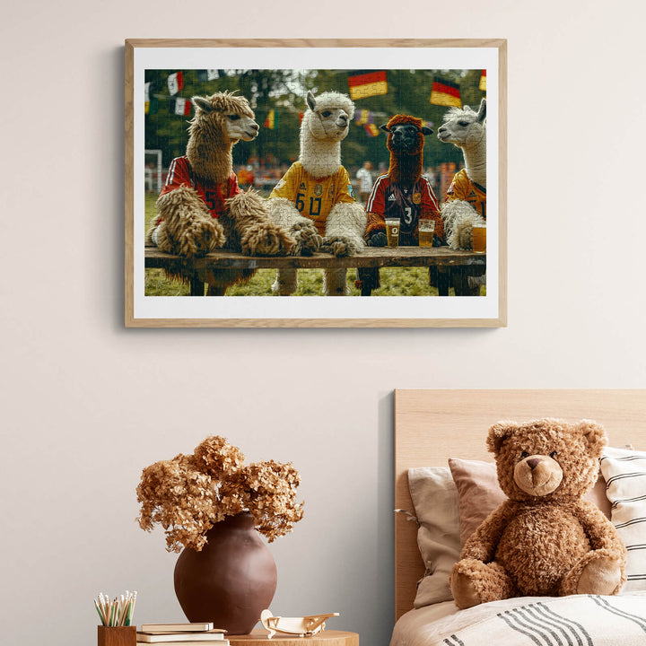 Alpaca Audiences 500 / 1000 Piece Puzzle - By Woodbests