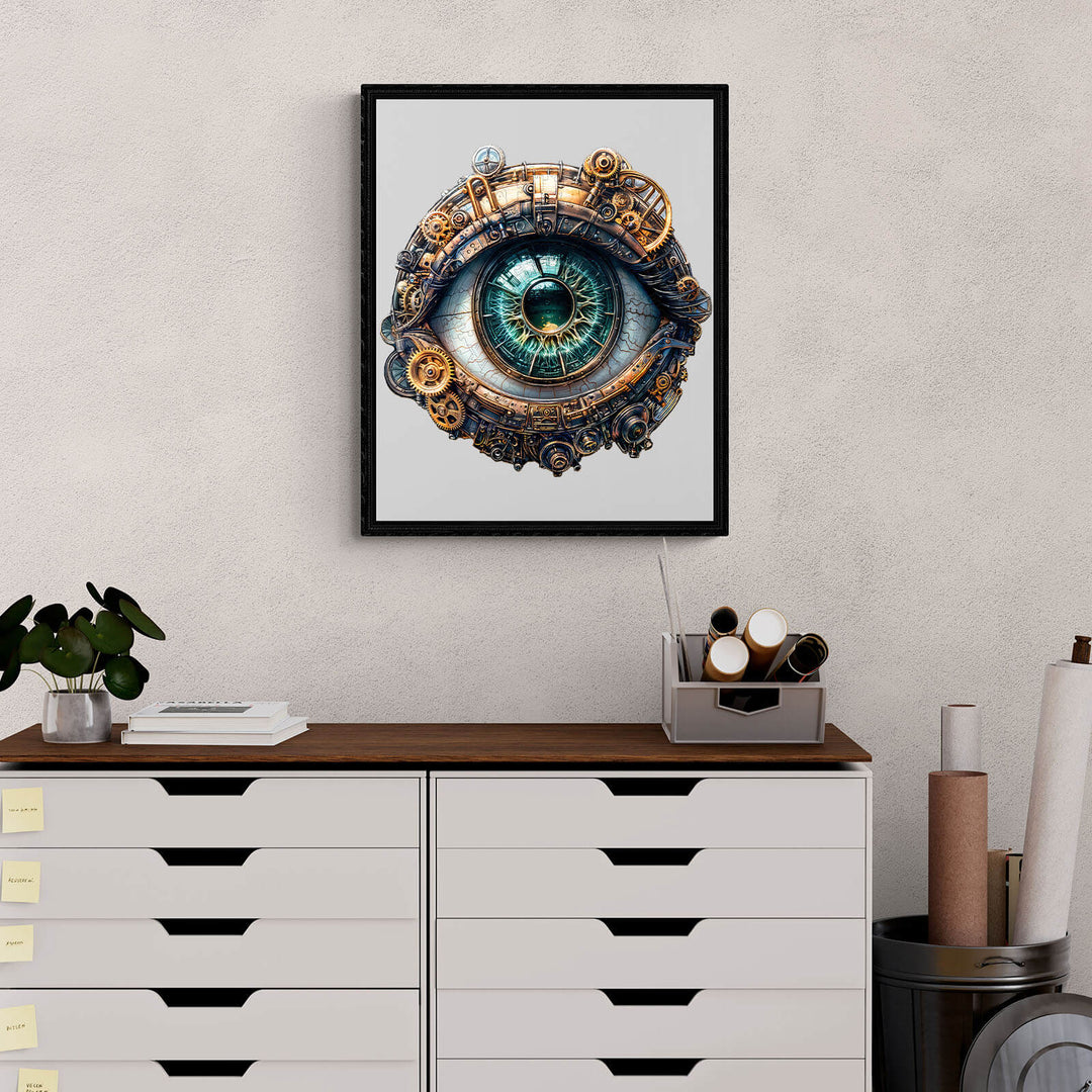 3D Mechanical eyes Wooden Jigsaw Puzzle