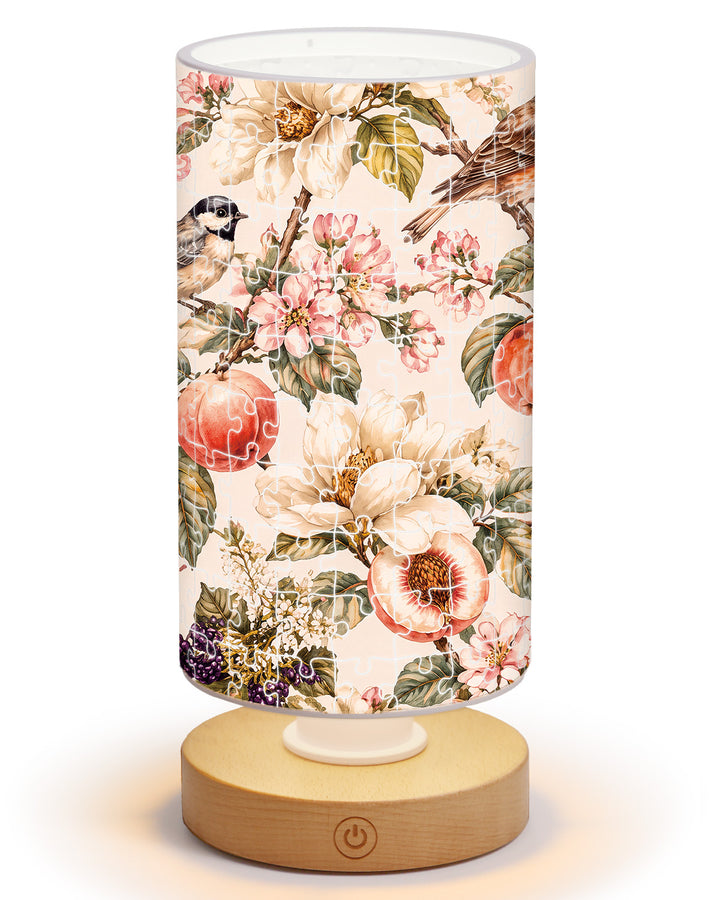 DIY Dimmable Acrylic Cylindrical Puzzle Lamp - Harvest Garden Birds