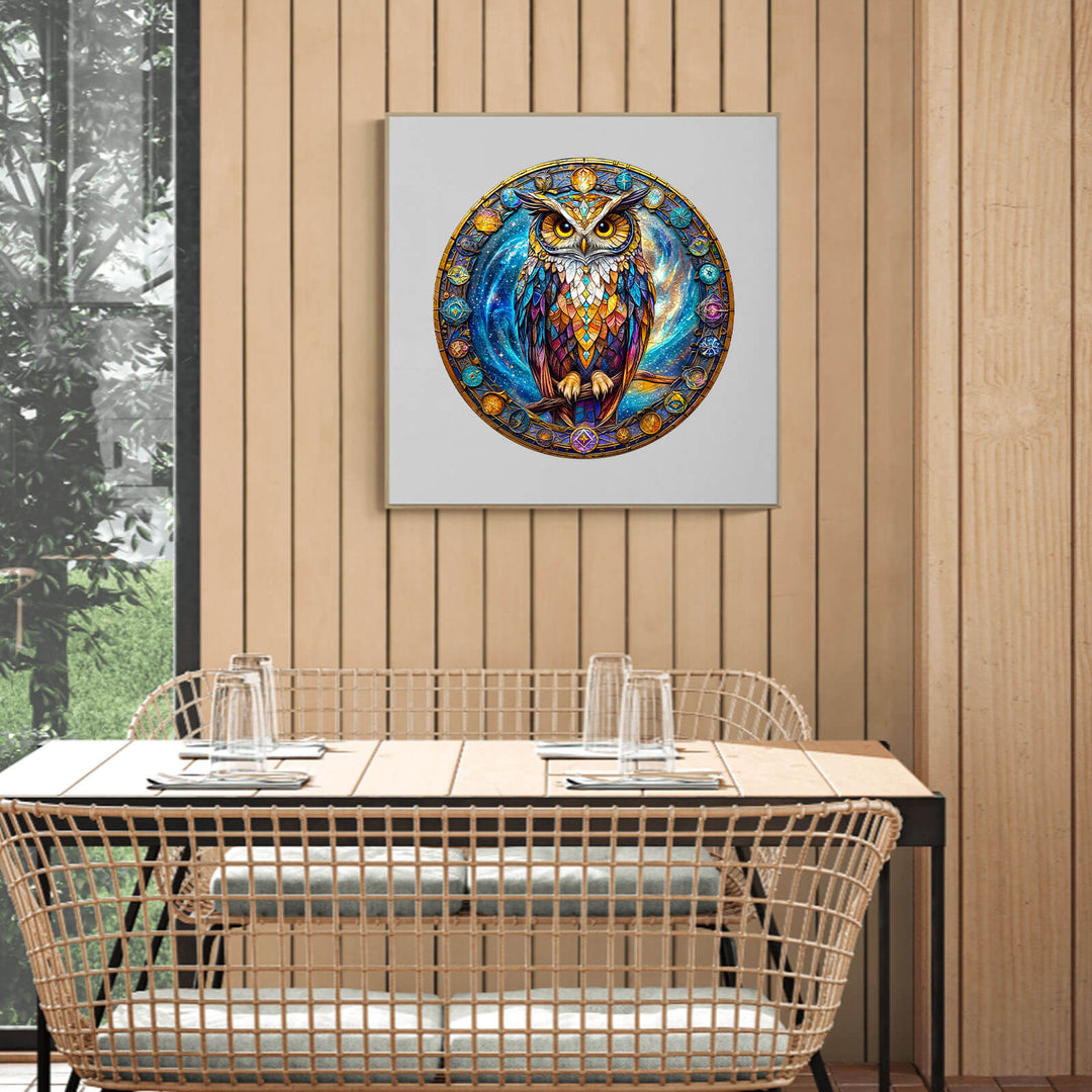 Cosmic Watcher Wooden Jigsaw Puzzle