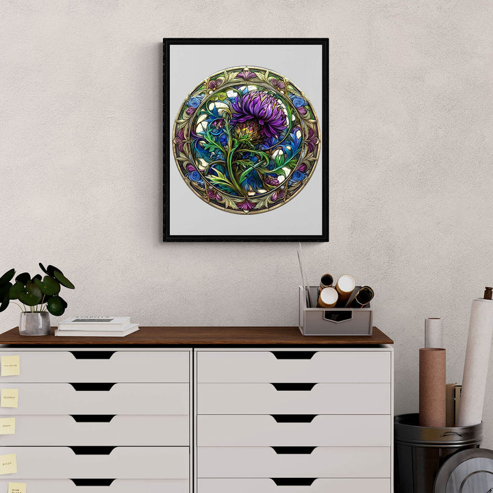 Scotch Thistle Wooden Jigsaw Puzzle - Woodbests