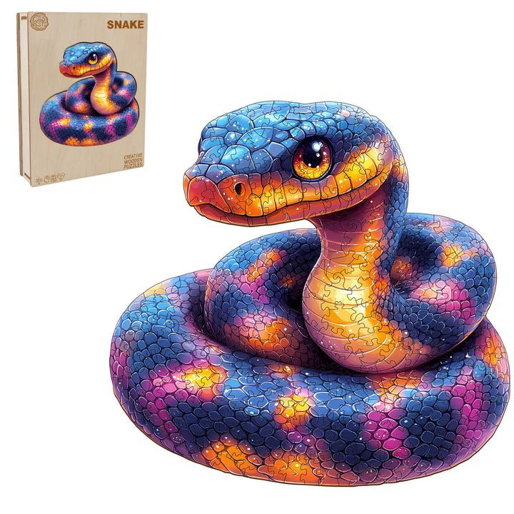 Snake Wooden Jigsaw Puzzle - By Woodbests