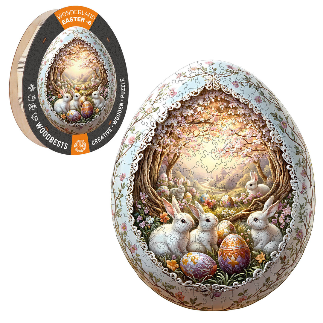 Wonderland Easter-6 Wooden Jigsaw Puzzle