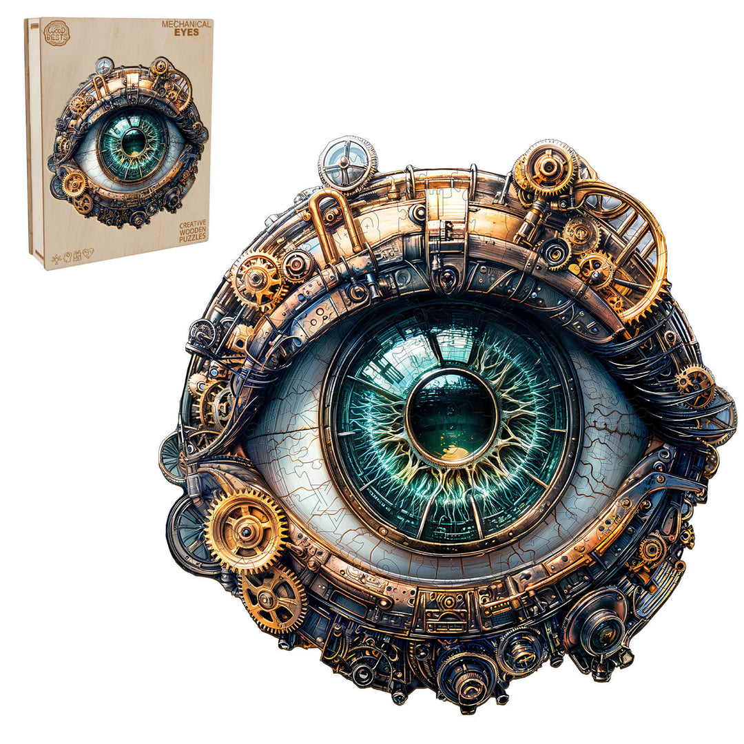 3D Mechanical eyes Wooden Jigsaw Puzzle