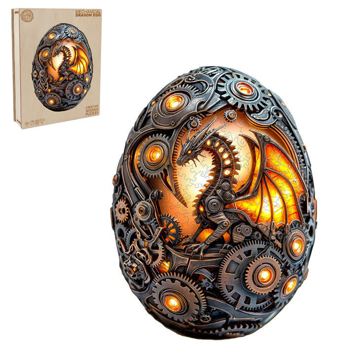 Mechanical Dragon Egg Wooden Jigsaw Puzzle