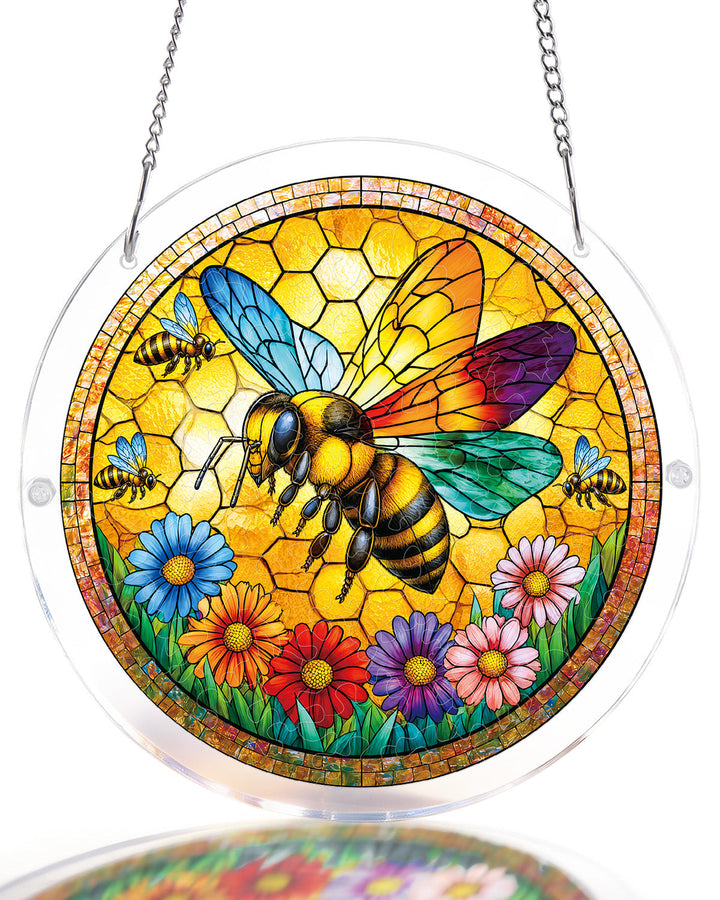Acrylic Jigsaw Puzzle Suncatcher - Sunshine Bee