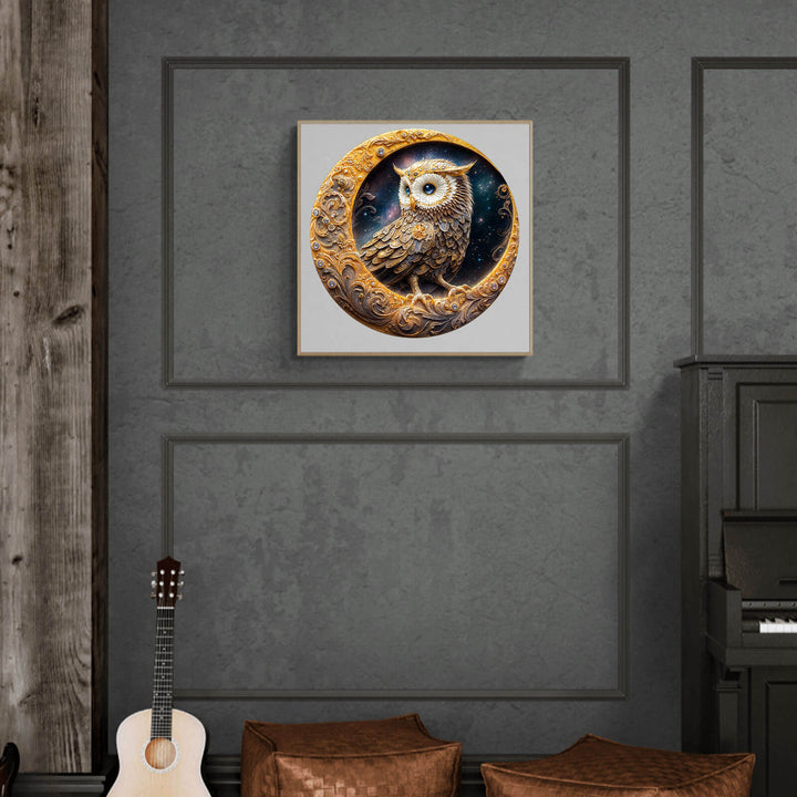 Crescent Owl Wooden Jigsaw Puzzle