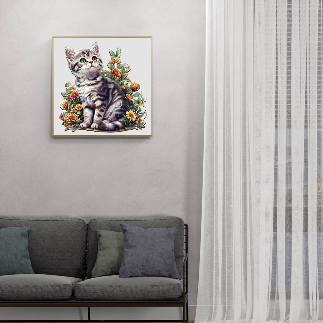 American Shorthair Wooden Jigsaw Puzzle