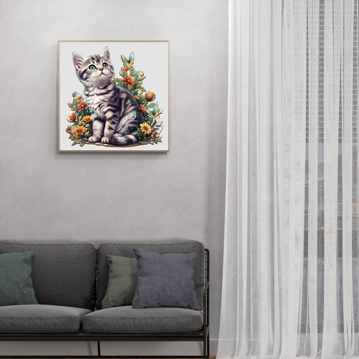 American Shorthair Wooden Jigsaw Puzzle