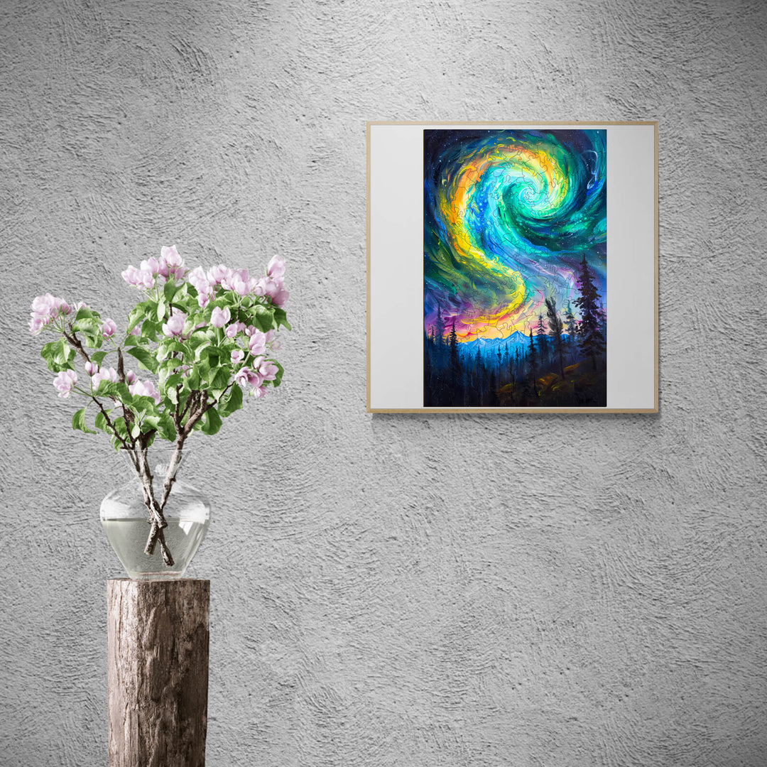 Night Aurora-1 Wooden Jigsaw Puzzle - Woodbests
