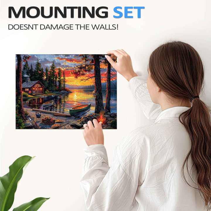 Canoe Lake-1 Wooden Jigsaw Puzzle - By Woodbests