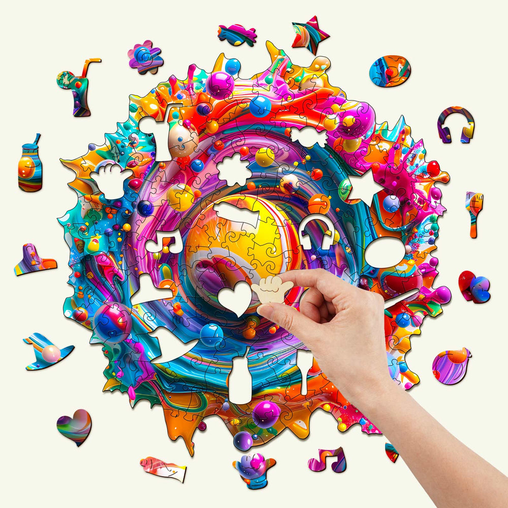 Color Rhapsody Wooden Jigsaw Puzzle - By Woodbests