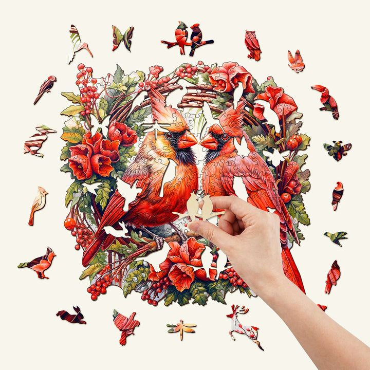 Cardinal Wooden Jigsaw Puzzle - Woodbests