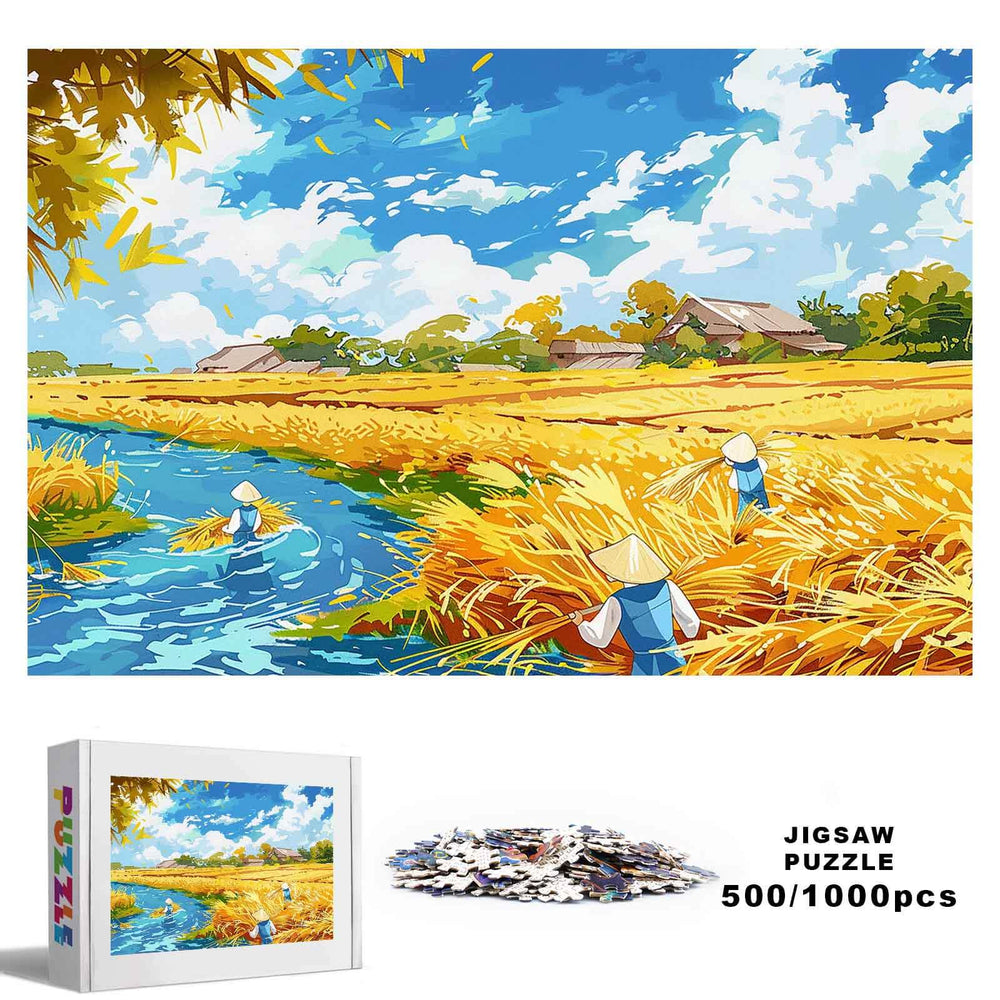 Pastoral Autumn 500 / 1000 Piece Puzzle - By Woodbests
