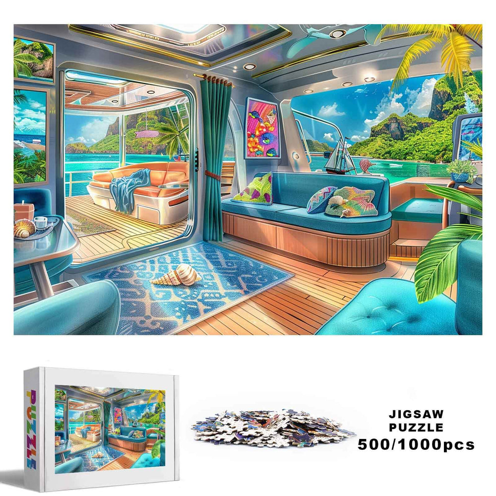 Luxury Yachts 500 / 1000 Piece Puzzle - By Woodbests