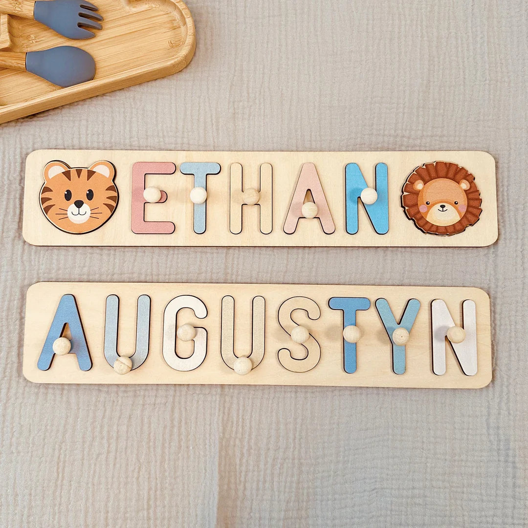 Personalized Wooden Baby Name Puzzle - By Woodbests