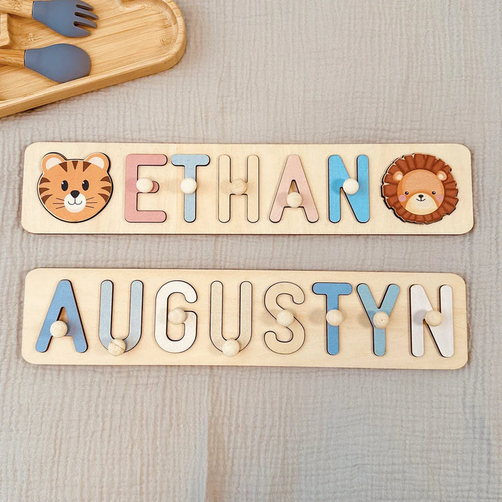 Personalized Wooden Baby Name Puzzle - By Woodbests