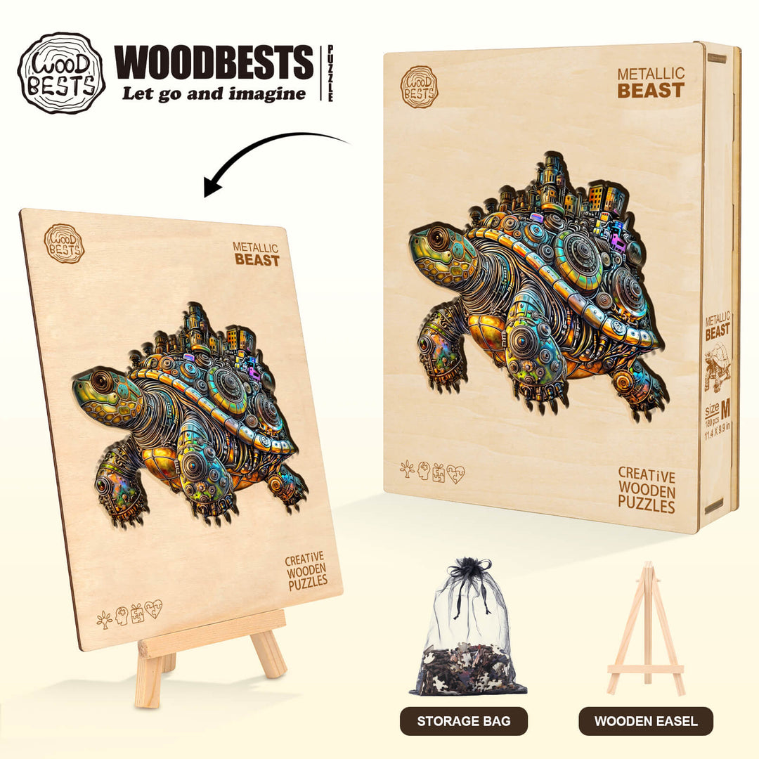 Metallic Beast Wooden Jigsaw Puzzle