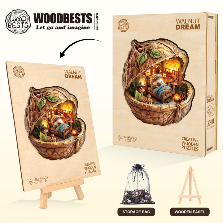 Walnut Dream Wooden Jigsaw Puzzle