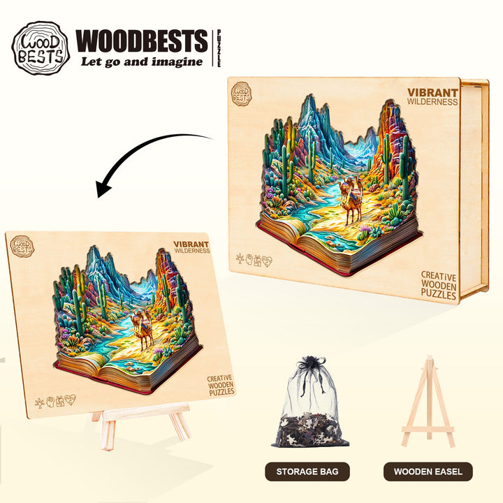 Vibrant Wilderness Wooden Jigsaw Puzzle