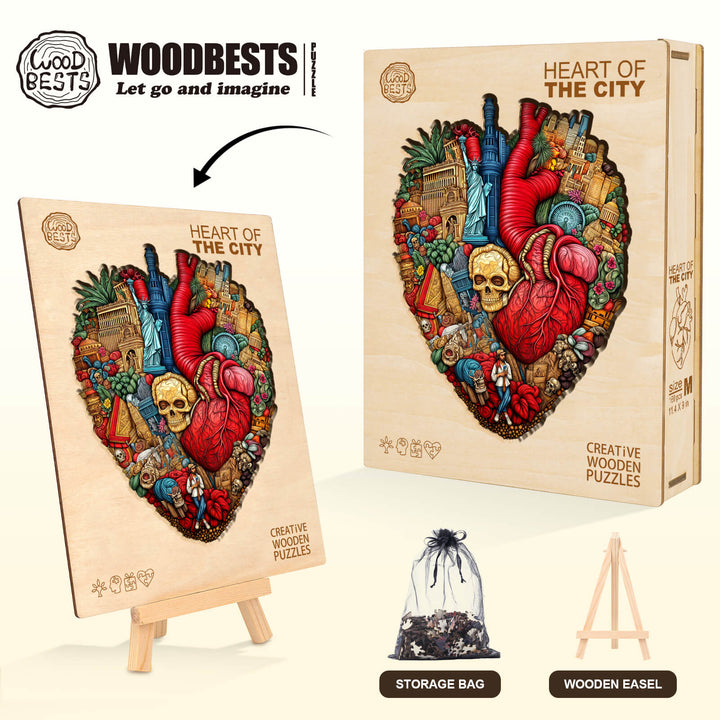 Heart of the City Wooden Jigsaw Puzzle