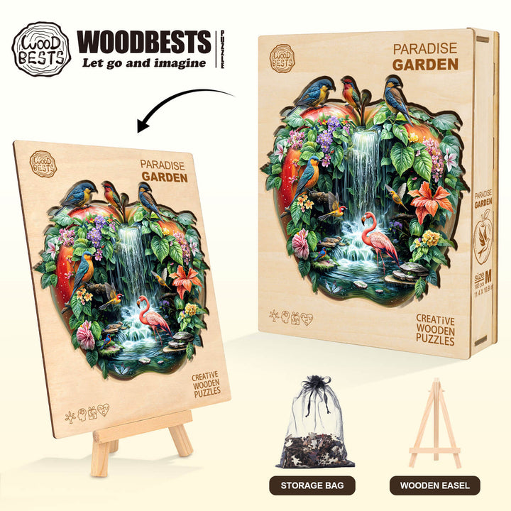 Paradise Garden Wooden Jigsaw Puzzle