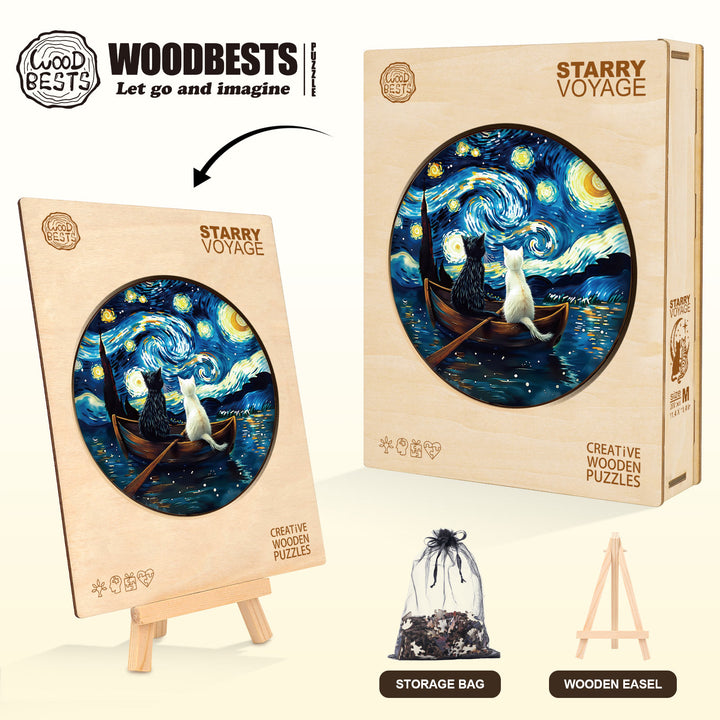 Starry Voyage Wooden Jigsaw Puzzle